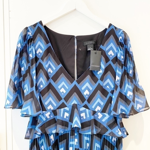 BNWT Club Monaco Gostanzah Geo Print Dress - Picture 12 of 12
